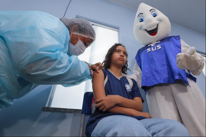 Ação especial reforça a campanha de vacinação escolar em Belém